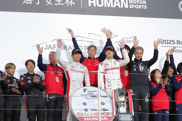 DOCOMO TEAM DANDELION RACING　2年連続チームチャンピオン獲得！